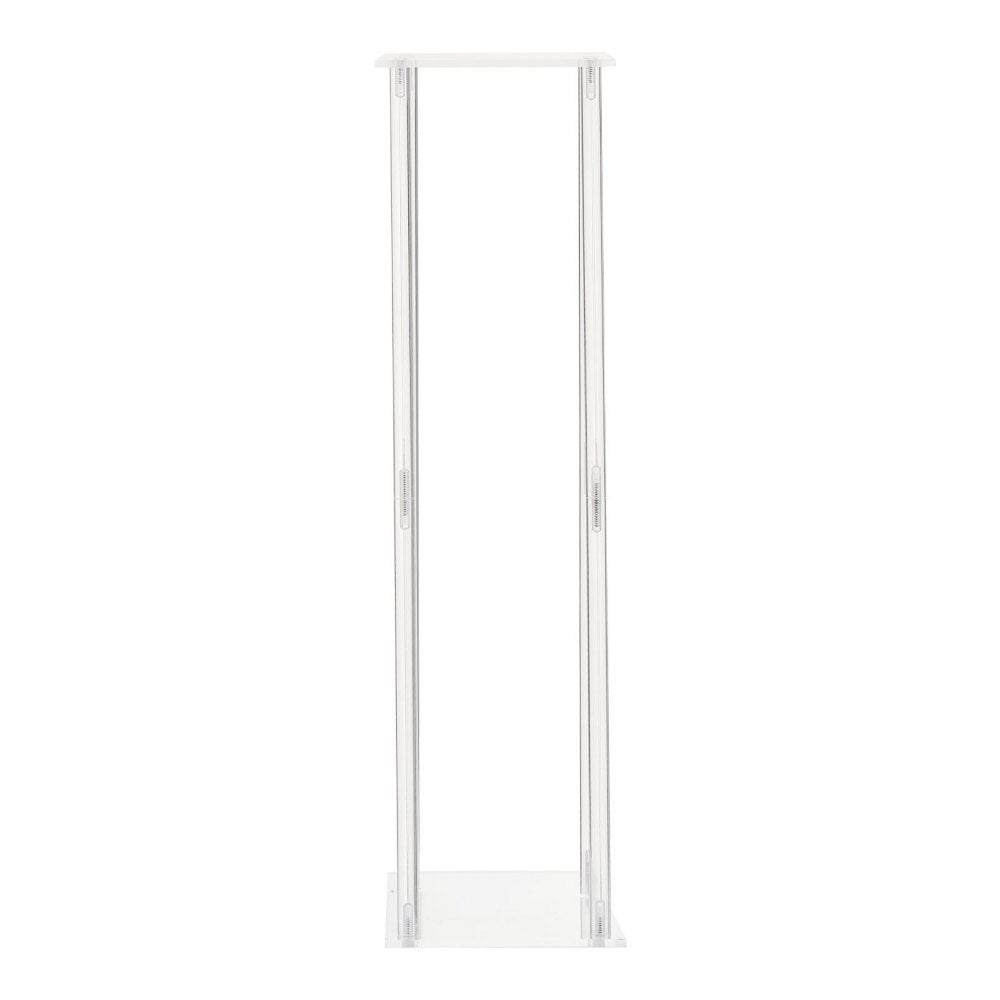 VEVOR Wedding Flower Stand, 10PCS 31.5-inch Column Flower Stand, Floral Stands with Acrylic Laminate, Cylindrical Cubic Floral Display Rack for Wedding, Party, Birthday, Home, Centerpiece Stands