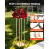 VEVOR Wedding Flower Stand, 10PCS 31.5-inch Column Flower Stand, Floral Stands with Metal Laminate, Cylindrical Cubic Floral Display Rack for Wedding, Party, Birthday, Home, French Gold Stands