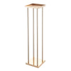 VEVOR Wedding Flower Stand, 10PCS 31.5-inch Column Flower Stand, Floral Stands with Metal Laminate, Cylindrical Cubic Floral Display Rack for Wedding, Party, Birthday, Home, French Gold Stands