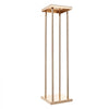 VEVOR Wedding Flower Stand, 10PCS 31.5-inch Column Flower Stand, Floral Stands with Metal Laminate, Cylindrical Cubic Floral Display Rack for Wedding, Party, Birthday, Home, French Gold Stands
