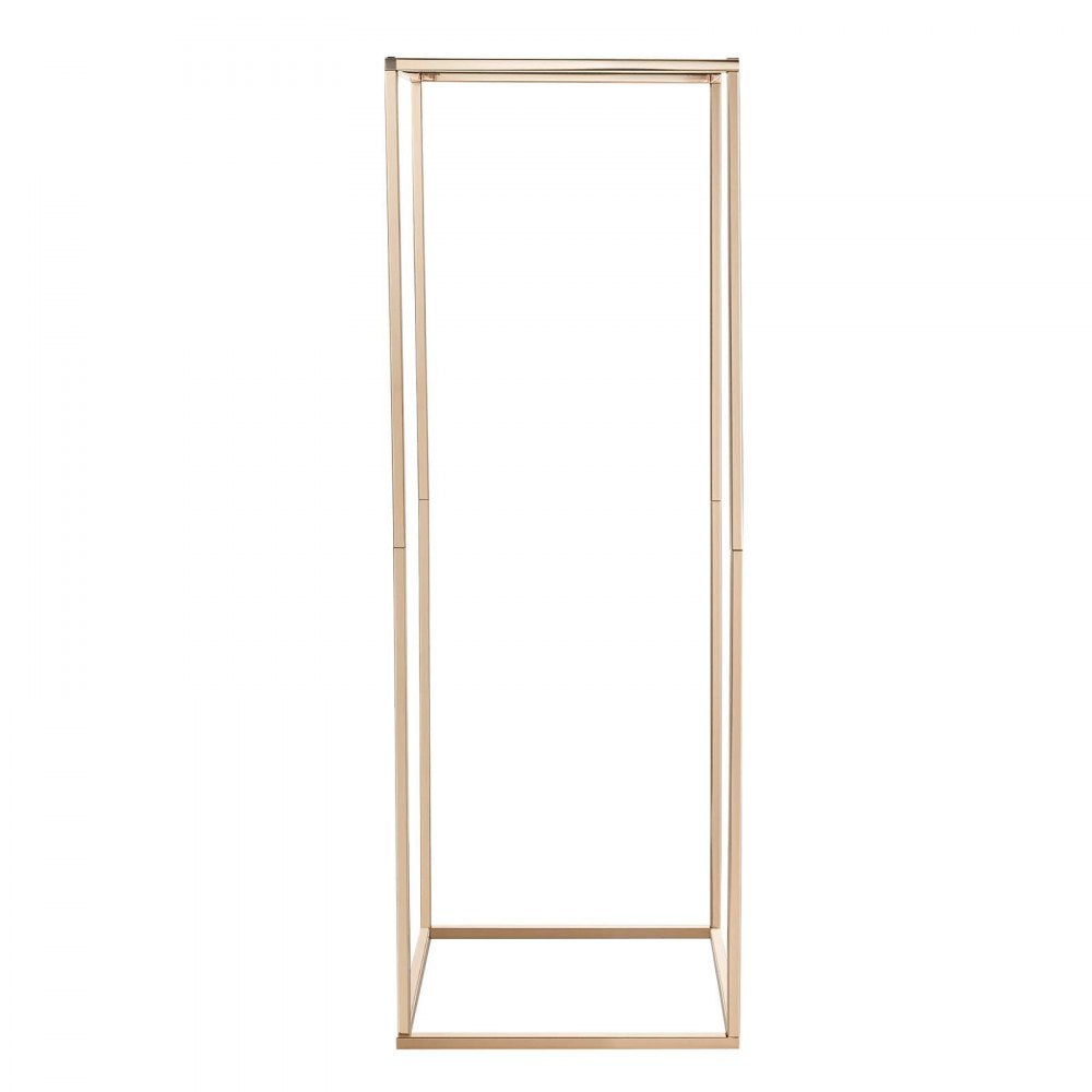 VEVOR Wedding Flower Stand, 10PCS 31.5-inch Column Flower Stand, Floral Stands with Metal Laminate, Rectangular Floral Display Rack for Wedding, Party, Birthday, Home, French Gold Stands