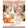 VEVOR Wedding Flower Stand, 10PCS 31.5-inch Column Flower Stand, Floral Stands with Acrylic Laminate, Hexagonal Cubic Floral Display Rack for Wedding, Party, Birthday, Home, French Gold Stands