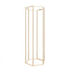 VEVOR Wedding Flower Stand, 10PCS 31.5-inch Column Flower Stand, Floral Stands with Acrylic Laminate, Hexagonal Cubic Floral Display Rack for Wedding, Party, Birthday, Home, French Gold Stands