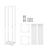VEVOR 2PCS 31.5inch High Wedding Flower Stand, With Acrylic Laminate,Acrylic Vase Column Geometric Centerpiece Stands, Floral Display Rack for T-Stage Events Reception, Party Decoration Home