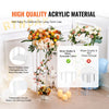 VEVOR 10PCS 23.6inch High Wedding Flower Stand, With Acrylic Laminate,Acrylic Vase Column Geometric Centerpiece Stands, Floral Display Rack for T-Stage Events Reception, Party Decoration Home