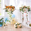 VEVOR 10PCS 23.6inch High Wedding Flower Stand, With Acrylic Laminate,Acrylic Vase Column Geometric Centerpiece Stands, Floral Display Rack for T-Stage Events Reception, Party Decoration Home
