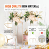 VEVOR 2PCS 31.5inch High Wedding Flower Stand, Metal Vase Column Geometric Centerpiece Stands, Gold Rectangular Floral Display Rack for T-Stage Events Reception, Party Decoration Home