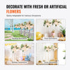 VEVOR 2PCS 31.5inch High Wedding Flower Stand, Metal Vase Column Geometric Centerpiece Stands, Gold Rectangular Floral Display Rack for T-Stage Events Reception, Party Decoration Home