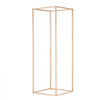 VEVOR 2PCS 31.5inch High Wedding Flower Stand, Metal Vase Column Geometric Centerpiece Stands, Gold Rectangular Floral Display Rack for T-Stage Events Reception, Party Decoration Home