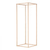 VEVOR 2PCS 31.5inch High Wedding Flower Stand, Metal Vase Column Geometric Centerpiece Stands, Gold Rectangular Floral Display Rack for T-Stage Events Reception, Party Decoration Home