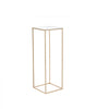 VEVOR 10PCS 31.5inch High Wedding Flower Stand, With Acrylic Laminate,Metal Vase Column Geometric Centerpiece Stands, Gold Rectangular Floral Display Rack for Events Reception, Party Decoration