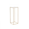 VEVOR 10PCS 31.5inch High Wedding Flower Stand, With Acrylic Laminate,Metal Vase Column Geometric Centerpiece Stands, Gold Rectangular Floral Display Rack for Events Reception, Party Decoration