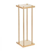 VEVOR 4PCS Gold Metal Column Wedding Flower Stand, 31.5inch High With Metal Laminate, Vase Geometric Centerpiece Stands, Cylindrical Floral Display Rack for Events Reception, Party Road Leads