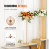 VEVOR 2PCS 35.43inch /90cm Tall Crystal Wedding Flowers Stand, Luxurious Centerpieces Flower Vases Crystal Gold Vase Metal, Perfect for T-stage Wedding Party Ceremony Dinner Event Hotel Home Decor