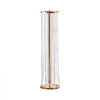 VEVOR 2PCS 35.43inch /90cm Tall Crystal Wedding Flowers Stand, Luxurious Centerpieces Flower Vases Crystal Gold Vase Metal, Perfect for T-stage Wedding Party Ceremony Dinner Event Hotel Home Decor