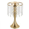 VEVOR 20 PCS Wedding Flower Vase, 13.4 in Tall Flower Table Centerpieces, Crystal Banquet Vases Easy Installation, Electroplated Finish, Versatile Arrangement Stand for Party Events Home Decor, Gold