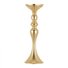 VEVOR 16 PCS Wedding Flower Vase, 15 in Tall Flower Table Centerpieces, Crystal Banquet Vases Easy Installation, Electroplated Versatile Arrangement Stand for Party Events Home Decor Reception, Gold