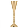 VEVOR 20 PCS Wedding Flower Vase, 16.9 in Tall Trumpet Flower Table Centerpieces, Banquet Vases Easy Installation, Electroplated Versatile Arrangement Stand for Party Events Home Decor Reception, Gold