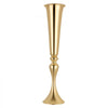 VEVOR 12 PCS Wedding Flower Vase, 21.7 in Tall Trumpet Flower Table Centerpieces, Banquet Vases Easy Installation, Electroplated Versatile Arrangement Stand for Party Events Home Decor Reception, Gold
