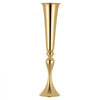 VEVOR 12 PCS Wedding Flower Vase, 21.7 in Tall Trumpet Flower Table Centerpieces, Banquet Vases Easy Installation, Electroplated Versatile Arrangement Stand for Party Events Home Decor Reception, Gold