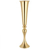 VEVOR 12 PCS Wedding Flower Vase, 21.7 in Tall Trumpet Flower Table Centerpieces, Banquet Vases Easy Installation, Electroplated Versatile Arrangement Stand for Party Events Home Decor Reception, Gold