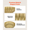 VEVOR 10 PCS Wedding Flower Vase, 4.7 in Mini Flower Table Centerpieces, Small Floral Bowl Decorative Easy Installation, Versatile Arrangement Stand for Party Events Home Decor Reception, Gold
