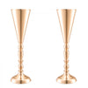 VEVOR 10PCS 43cm/16.9” Tall Wedding Flower Vase, Metal Wedding Trumpet Centerpiece, Gold Floral Stand Display Rack for Tables Wedding Dinner Party, Anniversary Ceremony Birthday Event Decor
