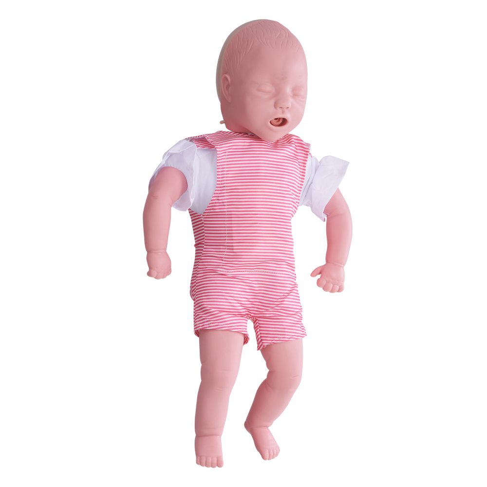 VEVOR Infant CPR Training Manikin, Heimlich Maneuver and Cardiopulmonary Resuscitation (CPR) Practice, Professional Infant Airway Obstruction Training Manikin, Baby Infarction Model for Education