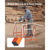 VEVOR Saw Horses, 2 Pack Folding Work Horses, 440 lbs Load Capacity Sawhorse with Heavy Duty Legs, Adjustable Height Saw Horse with Non-Slip Foot Pads, for Woodworking, Carpenters & Contractors