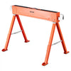 VEVOR Saw Horses, 2 Pack Folding Work Horses, 1323 lbs Load Capacity Sawhorse with Heavy Duty Legs, All-Metal Portable Saw Horse with Non-Slip Foot Pads, for Woodworking, Carpenters & Contractors