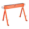 VEVOR Saw Horses, 2 Pack Folding Work Horses, 1323 lbs Load Capacity Sawhorse with Heavy Duty Legs, All-Metal Portable Saw Horse with Non-Slip Foot Pads, for Woodworking, Carpenters & Contractors