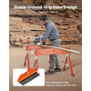 VEVOR Saw Horses, 2 Pack Folding Work Horses, 1800 lbs Load Capacity Sawhorse with Heavy Duty Legs, Adjustable Height Saw Horse with Non-Slip Foot Pads, for Woodworking, Carpenters & Contractors