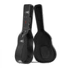 VEVOR Acoustic Guitar Hard Case, 43.31 in Gourd-Shaped Guitar Hard Case, With Lock Latch Key Handle, PVC Padding Soft Lining Water-Resistant Hard Shell Guitar Case, for 39-41 in Acoustic Guitar, Black