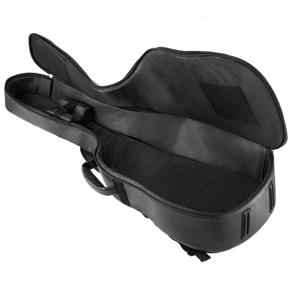VEVOR Acoustic Guitar Hard Case, 47.1 Inch, Hard-Shell Protective Travel Carrying Case with Accessory Compartment, Foam Padding, Portable Handle, Shoulder Straps, for 41 Inch Acoustic Guitars, Black