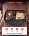 VEVOR Acoustic Guitar Hard Case, 47.1 Inch, Hard-Shell Protective Travel Carrying Case with Accessory Compartment, Foam Padding, Portable Handle, Shoulder Straps, for 41 Inch Acoustic Guitars, Brown