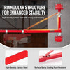 VEVOR Electric Hoist Support Arm, 660 lbs Max Load Capacity, Electric Hoist Holder Swing Arm with Pole, Steel Hoist Frame, 180° Swivel Scaffold Hoist Lifting Arm, Winch Hoist Arm for Workshop, Garage
