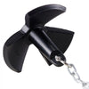 VEVOR River Anchor, 30 LBS Boat Anchor Cast Iron Black Vinyl-Coated, Marine Grade Mushroom Anchor for Boats Up To 30 ft, Impressive Holding Power in River and Mud Bottom Lakes