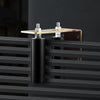 VEVOR Sliding Gate Kit, 6” Rolling Gate Hardware Kit with L-Bracket, Universal Adjustable Sliding Gate Rollers, Heavy Duty Black Sliding Gate Guide Roller for Sliding Gates and Rolling Door