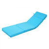 VEVOR Chaise Lounge Cushion, 72 x 21 x 4 in, Set of 2 Outdoor Lounge Chair Cushions, Waterproof & Fade-Resistant, Sun Lounger Cushions with Ties, Thick Patio Lounger Pads for Pool Deck, Teal Color
