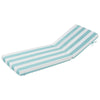 VEVOR Chaise Lounge Cushion, 80 x 26 x 4 in, Set of 2 Outdoor Lounge Chair Cushions, Waterproof & Fade-Resistant Sun Lounger Cushions with Ties, Patio Lounger Pads for Pool Deck, Green & White Stripes
