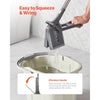 VEVOR Sponge Mop, High-Density PU Sponge Mop with 1 Pcs Sponge Mop Replacement , Easy to Squeeze Sponge Mop with Hook & Loop for Head Change, Fit for Various Floors’ Cleaning
