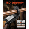 VEVOR 5PCS VUS Pressing Kit, 4PCS Press Rings (1/2", 3/4", 1", 1-1/4") & R8 Actuator - Compatible with ProPress Copper Pipes, Work with 32KN Standard Press Tools for 180° Operation