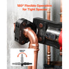 VEVOR 7PCS VUS Pressing Kit with 4 Press Jaws, 2 Press Rings & 1 Actuator, Fits 1/2" to 2" Copper Pipes, Compatible with ProPress, Work with 32KN Standard & Extended Press Tools for 180°  Operation