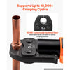VEVOR 7PCS VUS Pressing Kit with 4 Press Jaws, 2 Press Rings & 1 Actuator, Fits 1/2" to 2" Copper Pipes, Compatible with ProPress, Work with 32KN Standard & Extended Press Tools for 180°  Operation