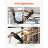 VEVOR 5PCS VUS Pressing Kit, 4PCS Press Rings (1/2", 3/4", 1", 1-1/4") & R8 Actuator - Compatible with ProPress Copper Pipes, Work with 24KN Compact Press Tools for 180° Operation