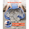VEVOR 5 Gallon Bucket Liner for Concrete Mix, Reusable Silicone Mortar Bucket Liner for Thinset Paint Concrete Epoxy Mixing, Heavy-duty Grout Mixer Insert Tool with Graduated Measurements, Blue