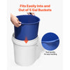 VEVOR 5 Gallon Bucket Liner for Concrete Mix, Reusable Silicone Mortar Bucket Liner for Thinset Paint Concrete Epoxy Mixing, Heavy-duty Grout Mixer Insert Tool with Graduated Measurements, Blue