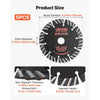 VEVOR Diamond Blades 5.24 inch, 5-Pack Wall Chaser Saw Blade Cutting Blade, 0.79 in Arbor, High-Hardness Diamond Segments, 65Mn Steel Core, Dry Wet Cutting, Clean Edges for Concrete Brick Stone Cement