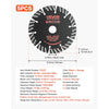 VEVOR Diamond Blades 5.24 inch, 5-Pack Wall Chaser Saw Blade Cutting Blade, 0.79 in Arbor, High-Hardness Diamond Segments, 65Mn Steel Core, Dry Wet Cutting, Clean Edges for Concrete Brick Stone Cement