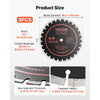 VEVOR Diamond Blades 16 inch, 3-Pack Concrete Saw Blade Set, 1 in Arbor, High-Hardness Diamond Segments, 65Mn Steel Core, Dry Wet Cutting, Clean Edges for Concrete, Masonry, Brick, Stone, Granite